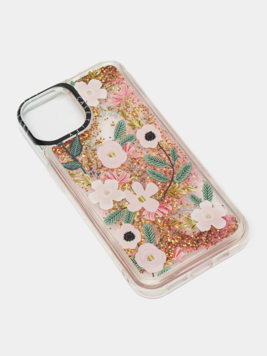 IPhone 11, 12, 13, Pro, Pro Max uchun suyuq yaltiroq shaffof g‘ilof, stressga qarshi