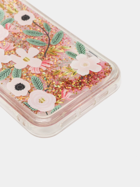IPhone 11, 12, 13, Pro, Pro Max uchun suyuq yaltiroq shaffof g‘ilof, stressga qarshi