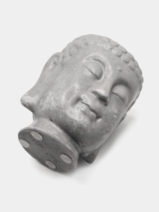 Kashpo "Budda boshi", podstavka va gul bilan to'plamda, va alohida