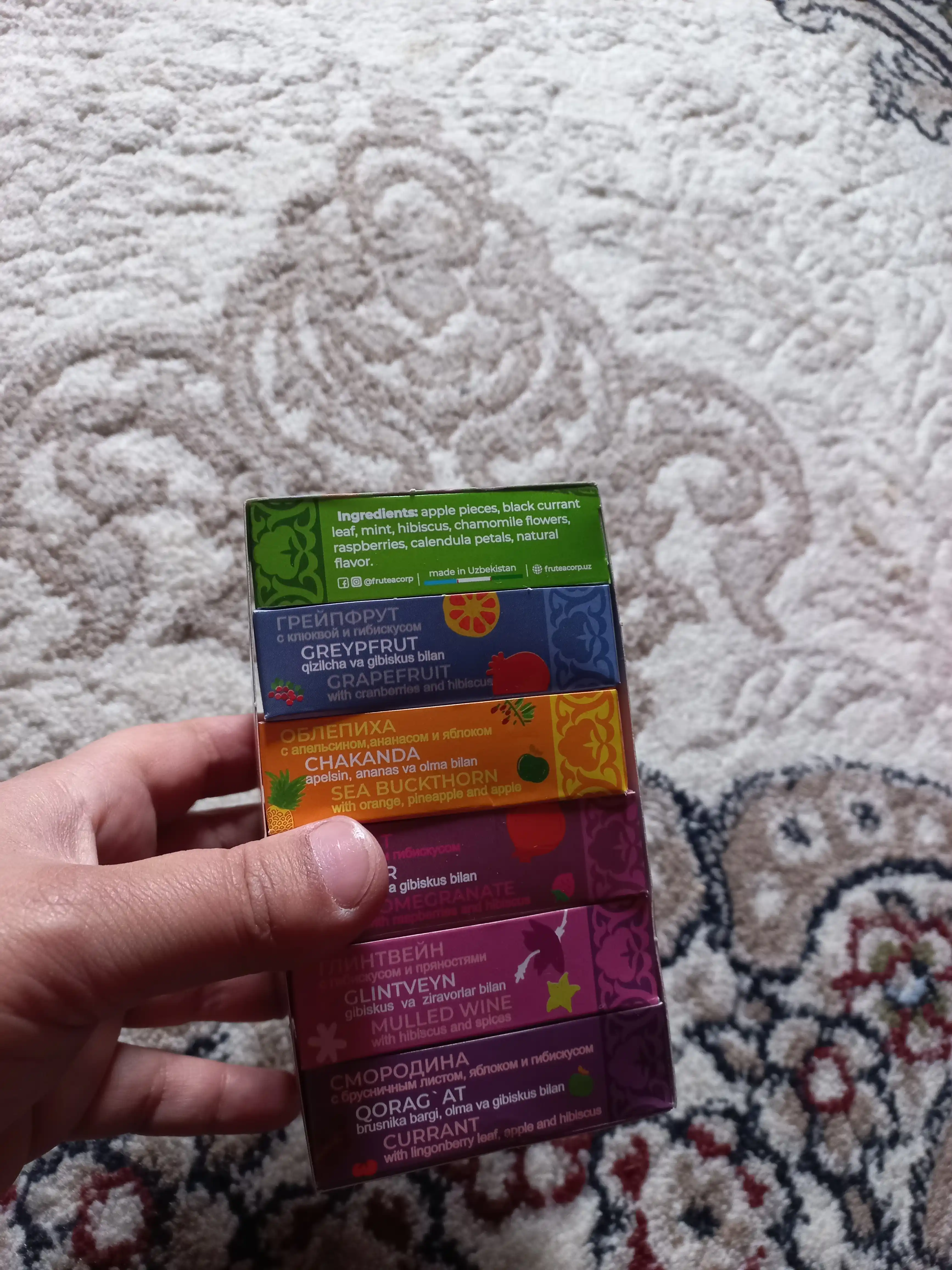FruteaBar choy to‘plami, 6 xil