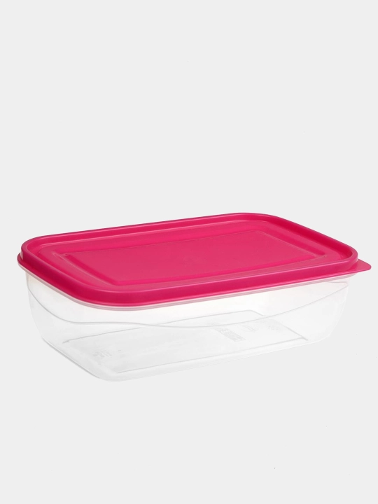 Konteyner idish, qayta ishlatiladigan to'rtburchaklar plastik idish, 1.8 litr