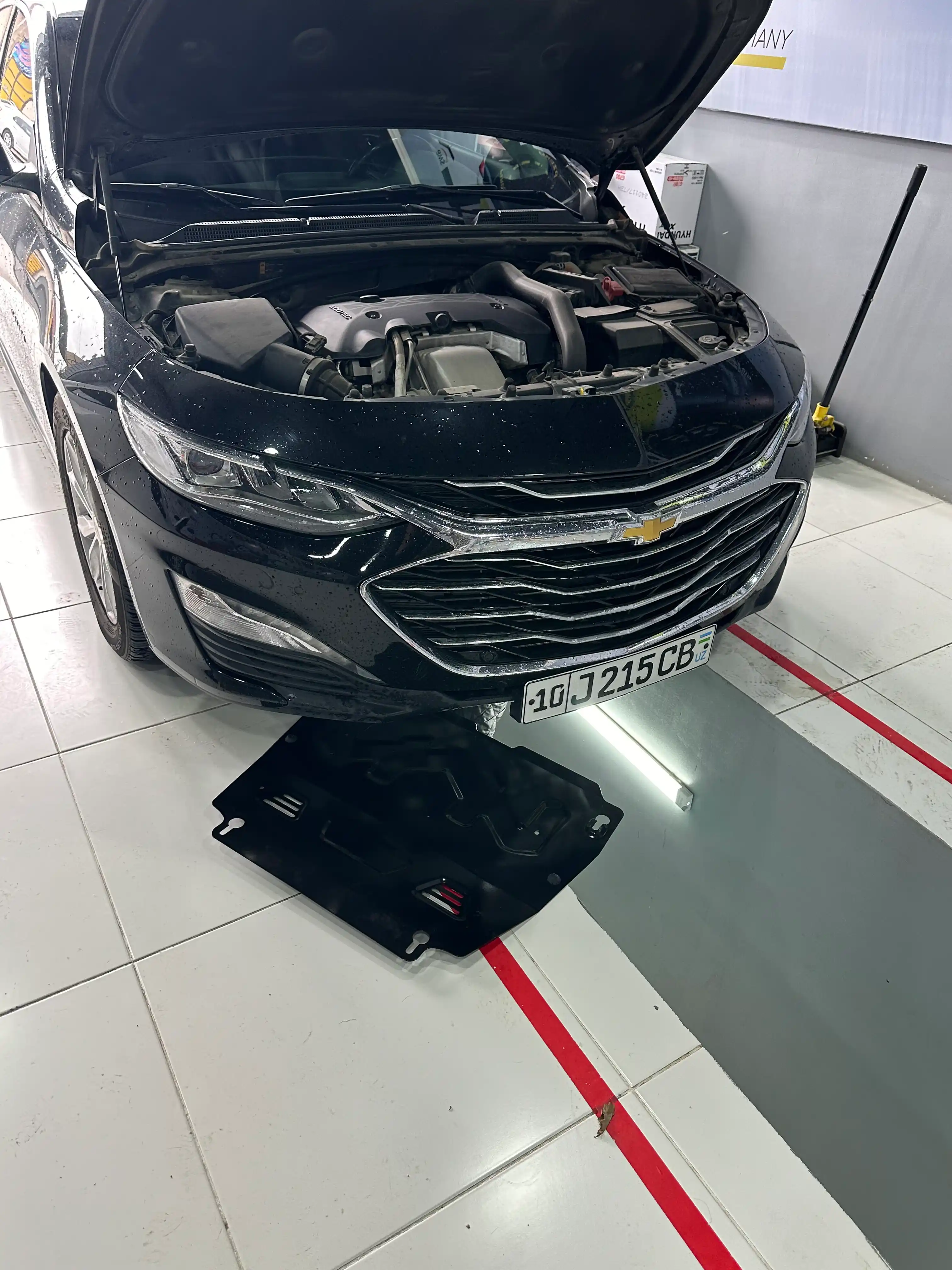 Защита двигателя для Chevrolet malibu / 2, картера + КПП, bozon, сталь