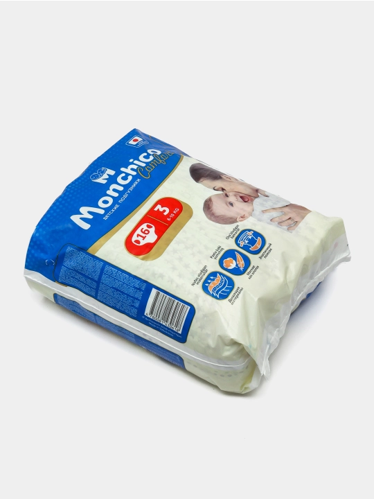 Детские подгузники Monchico Comfort размер 3, 6-10 кг, 16 шт