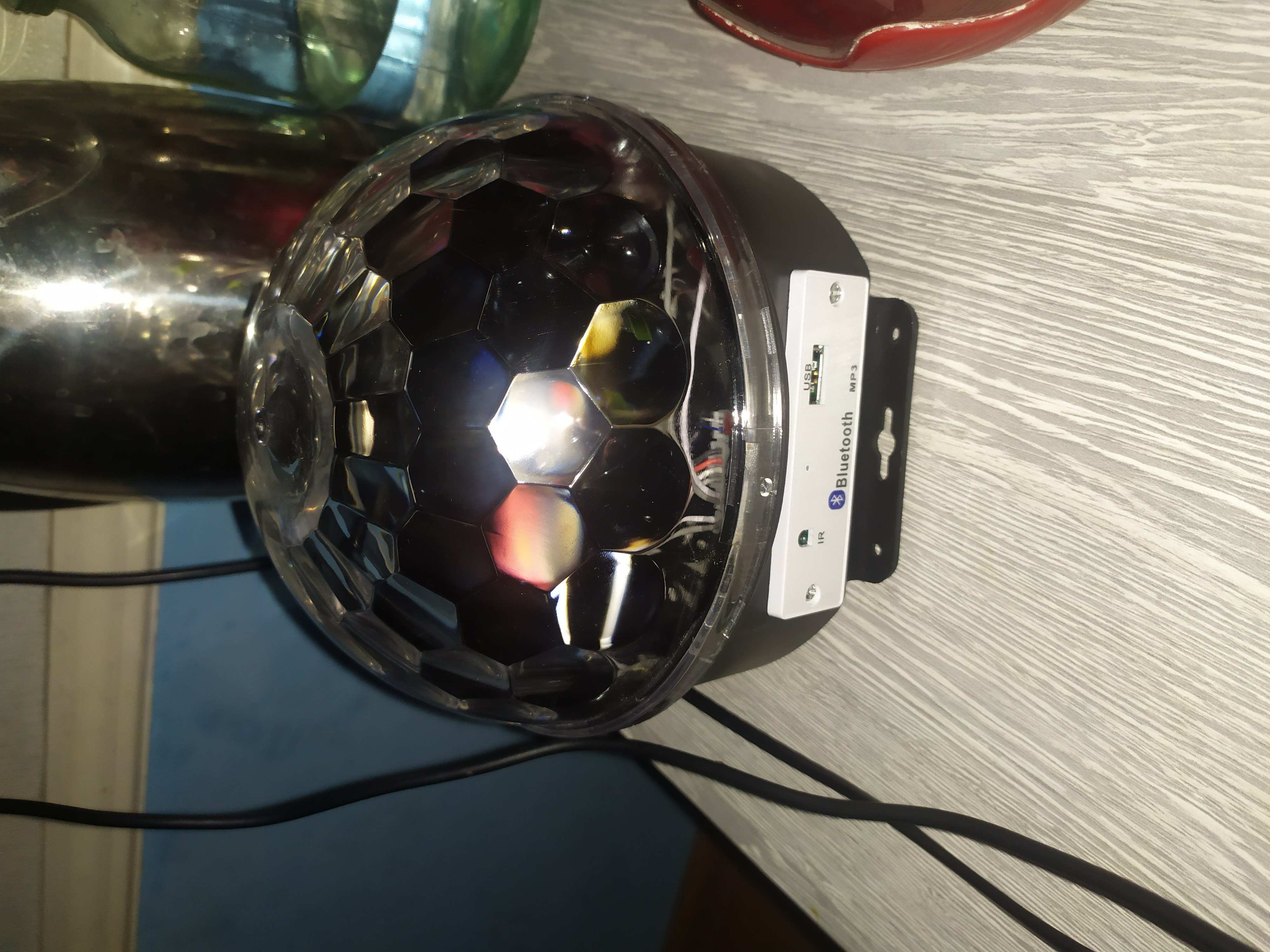 Диско шар с Bluetooth, проектор, лампа, ночник светильник