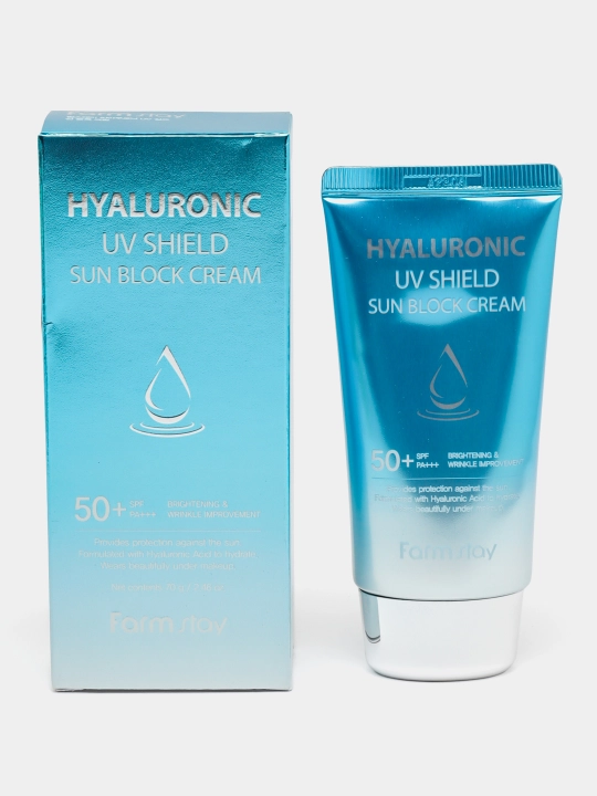 Namlovchi quyoshdan himoyalovchi krem, Hyaluronic UV, zagar, SPF50+ PA+++, 70 g - 