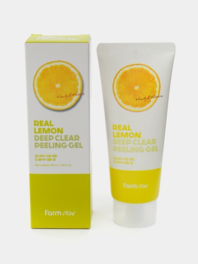 Пилинг-гель для очищения лица Real Deep Clear Peeling Gel, 100 мл