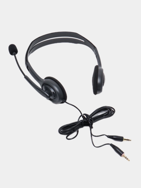 Quloqchinlar Logitech H110, mikrofonli kompyuter uchun, aux ulanishi