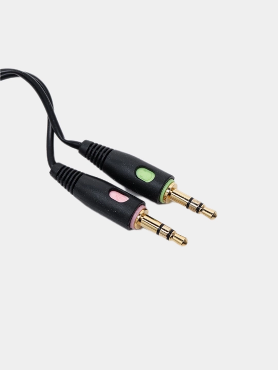Quloqchinlar Logitech H110, mikrofonli kompyuter uchun, aux ulanishi