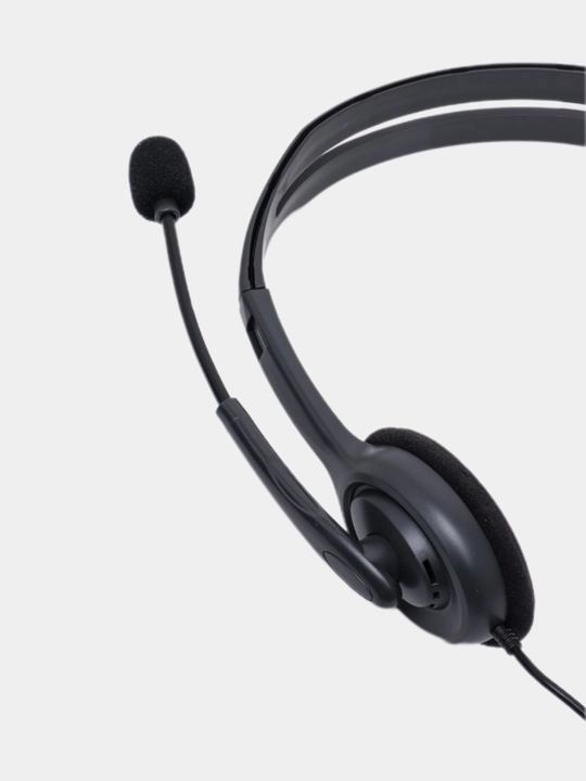 Quloqchinlar Logitech H110, mikrofonli kompyuter uchun, aux ulanishi