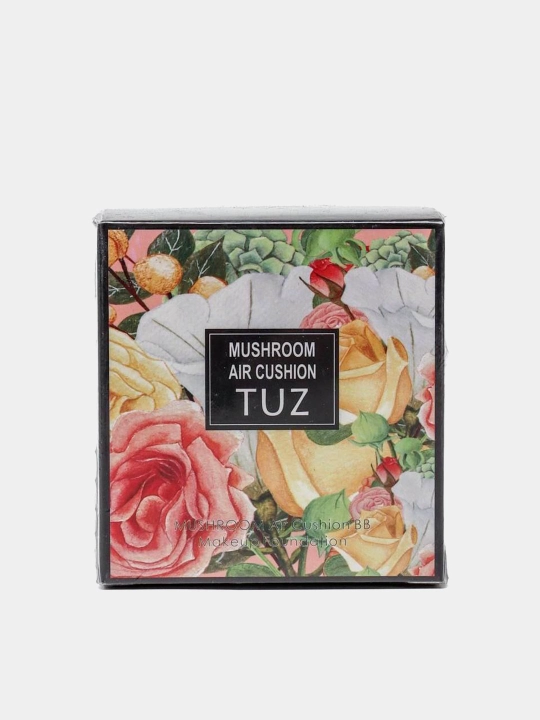 Пудра-кушон для лица Tuz Mushroom Air Cushion, увлажняющая, тональный ВВ крем, 15 г