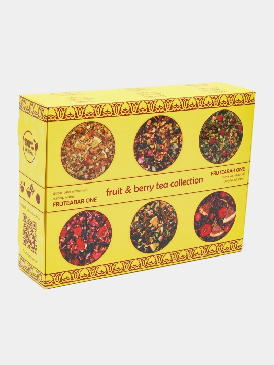Fruteabar ONE Fruit & berry tea collection. Набор из 6 видов чайных купажей, 240г