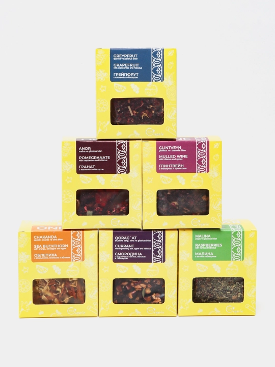 Fruteabar ONE Fruit & berry tea collection. Набор из 6 видов чайных купажей, 240г - 