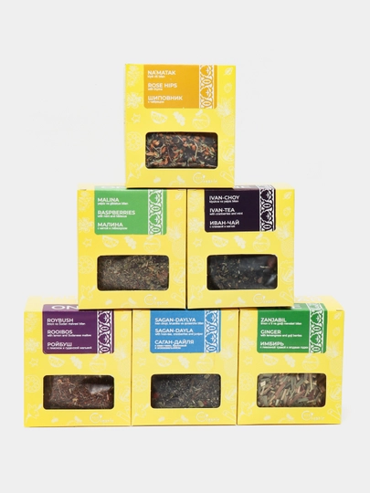 Fruteabar ONE Herbal tea collection. Набор из 6 видов чайных купажей, 250г — FRUTEA-P0E59A4