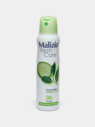 Dezodorant-spreyi Malizia Cucumber & Green tea, ayollar uchun, 150 ml
