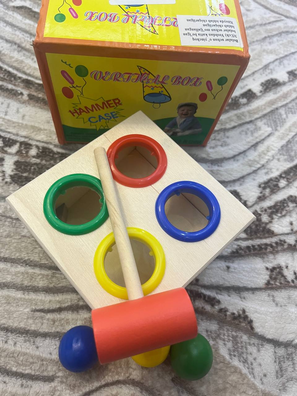 O'quv bolalar o'yinchog'i, bizibord, ijodiy sovg'a, yog'och o'yin, Montessori