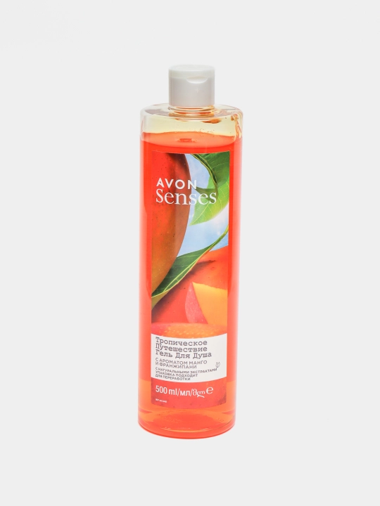 Avon Senses dush uchun gel Tropic sayohat, mango va franjipam hidli, 500 ml - 
