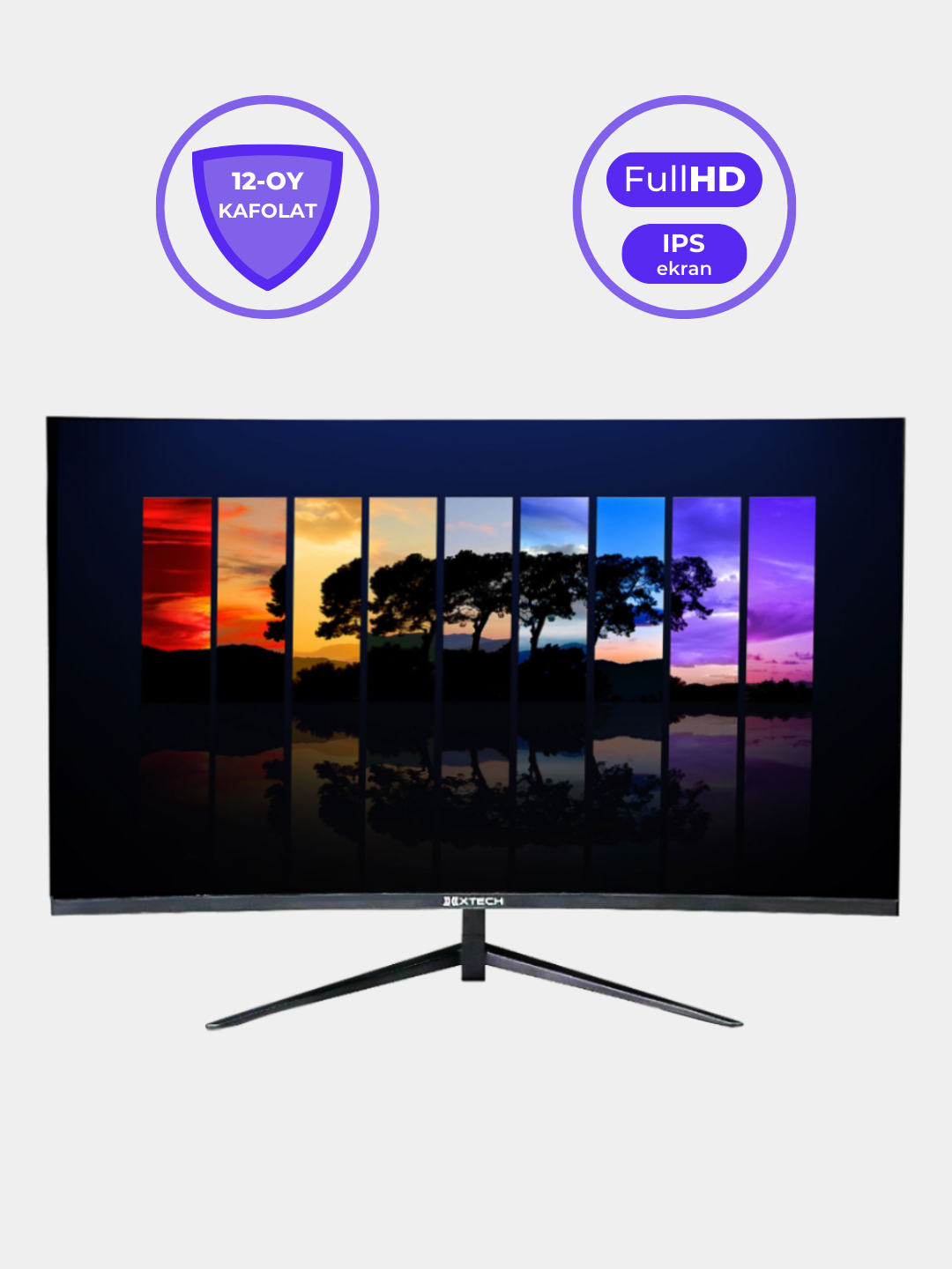 Монитор Xtech, Curved, 24, 27, 22 дюйма, IPS-матрица купить по низким ...