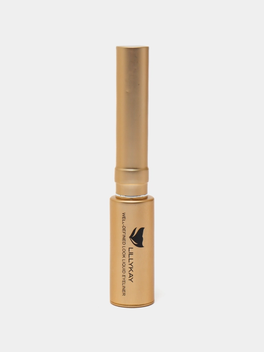 Подводка для глаз LillyKay Deep Black Eyeliner, тонкая кисточка, Корея