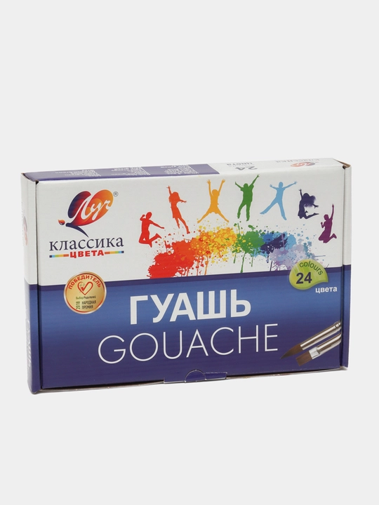 Краска, гуашь - Луч "Классика" 6, 9, 12, 16 и 24 цветов