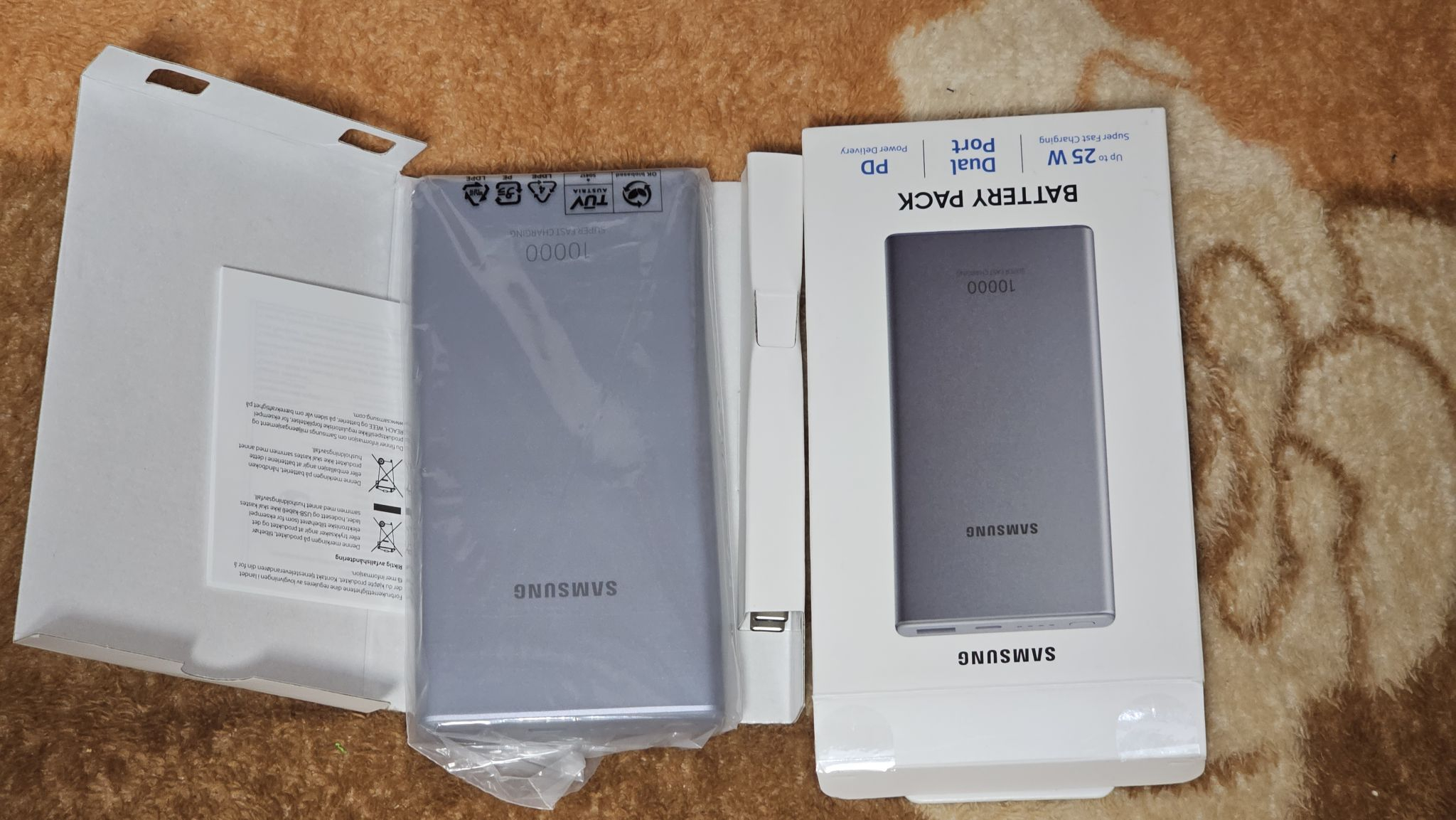 Внешний аккумулятор, Power Bank Samsung EB-P3300, 25 Вт, 10000 мА/ч купить  по низким ценам в интернет-магазине Uzum (960362)