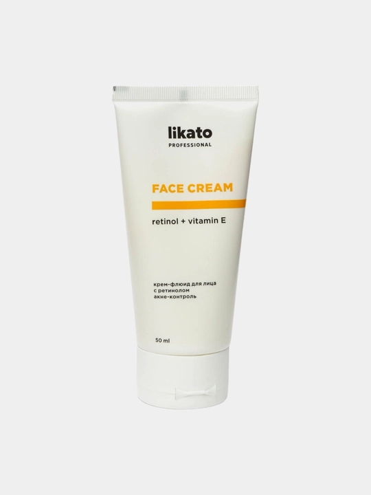 Retinol+Vitamin E akne-nazorati retinol yuz krem-suyuqlik, Likato Pro, 50 ml