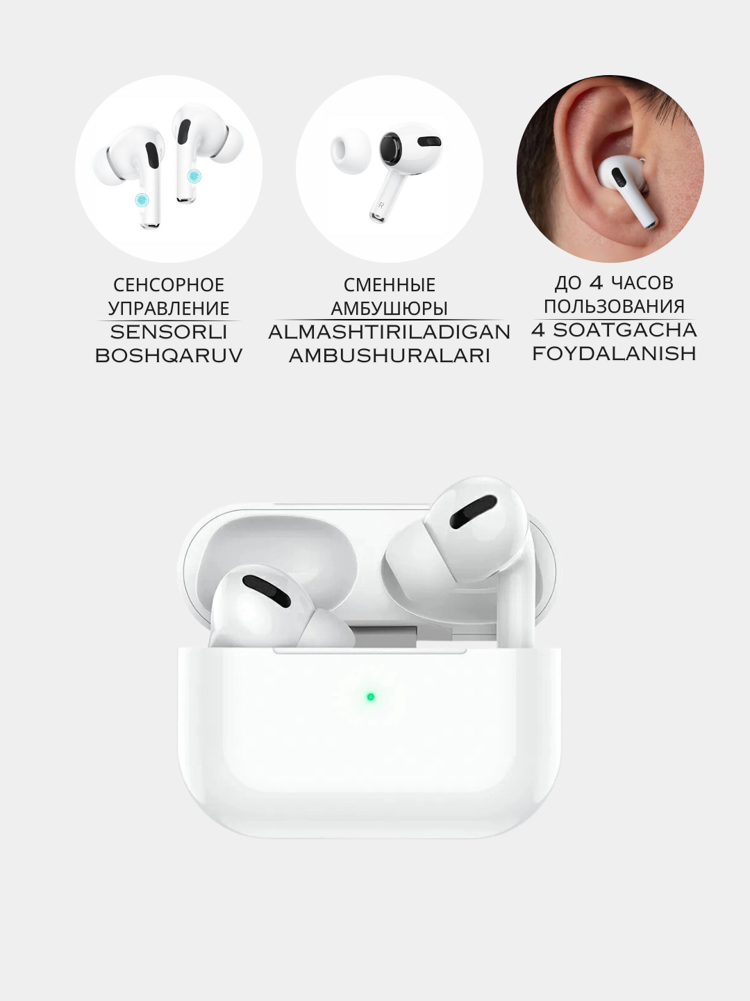 Беспроводные наушники Hoco ANC EW05 Plus, с Bluetooth и микрофоном и ...