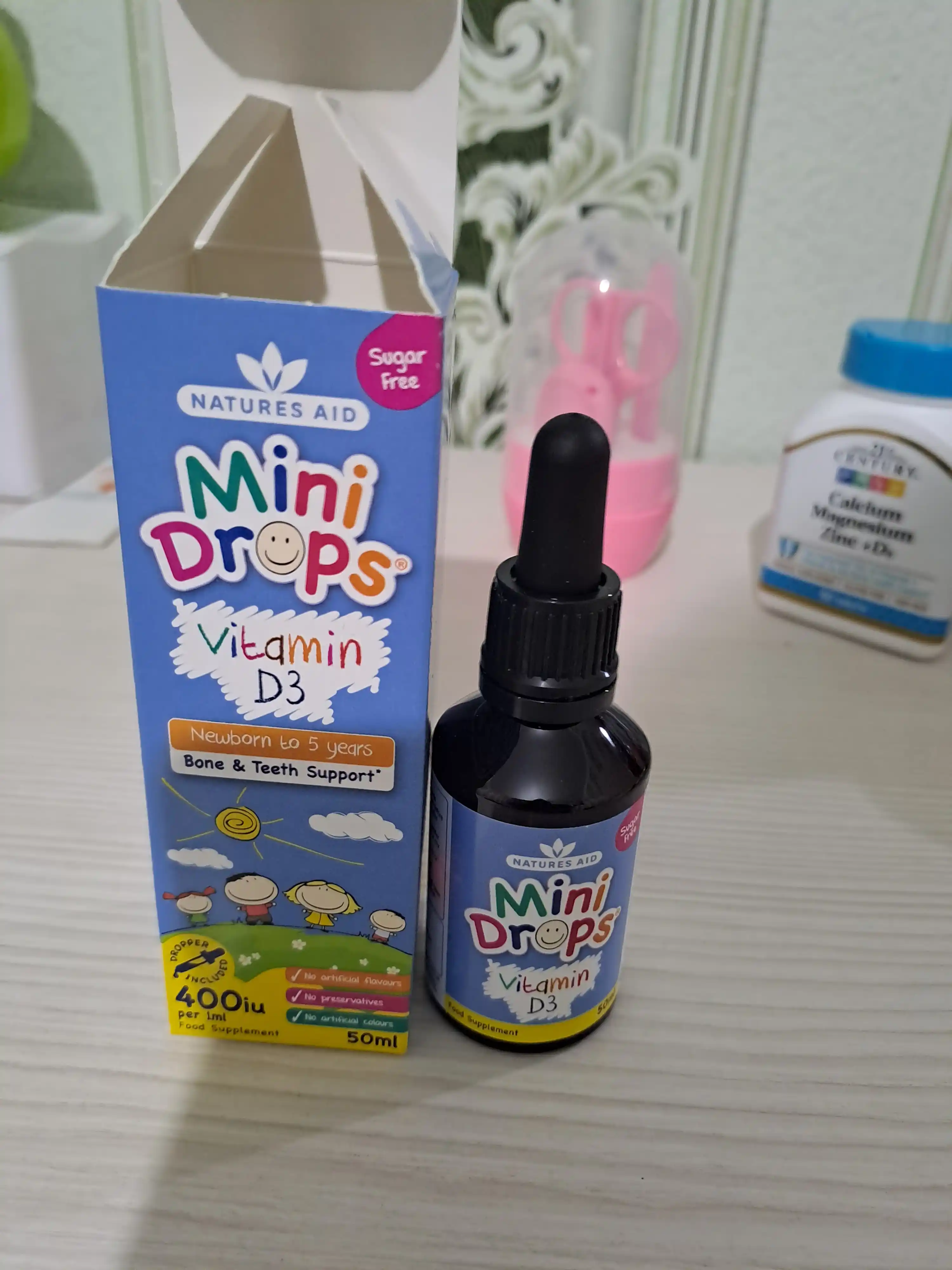 Natures Aid Мини Дропс Витамин D Мини Капли, 50 мл