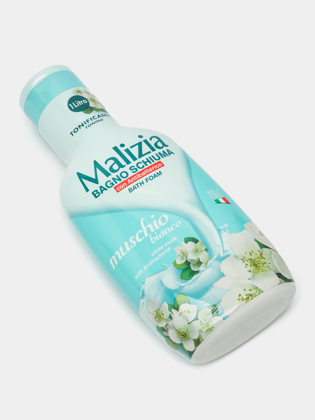 Гель-пена Malizia, для ванны и душа, с белым мускусом, 1 л