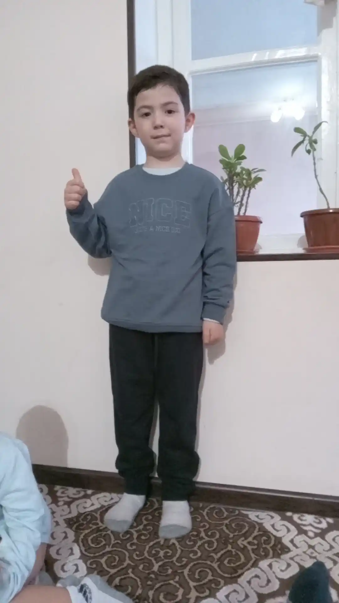 O'g'il bolalar uchun ikki qismli sport kiyimlari, tolstovka, shimlar Crockid