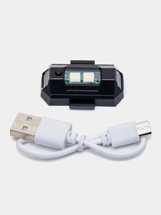 Mini-migalka, RGB LED, 7 xil rang, universal