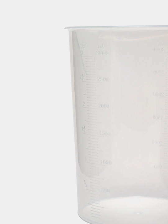 O'lchov stakan, plastik krujka