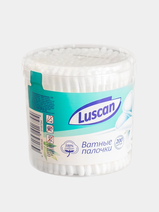 Ватные палочки Luscan, для ушей, 200 шт