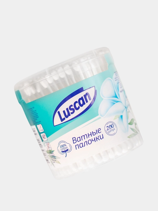 Ватные палочки Luscan, для ушей, 200 шт