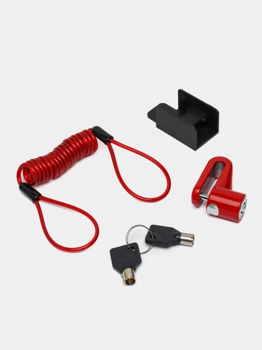 Xiaomi, Kugoo, Ninebot elektrsamokat uchun disk blokirovkasi, qizil - 