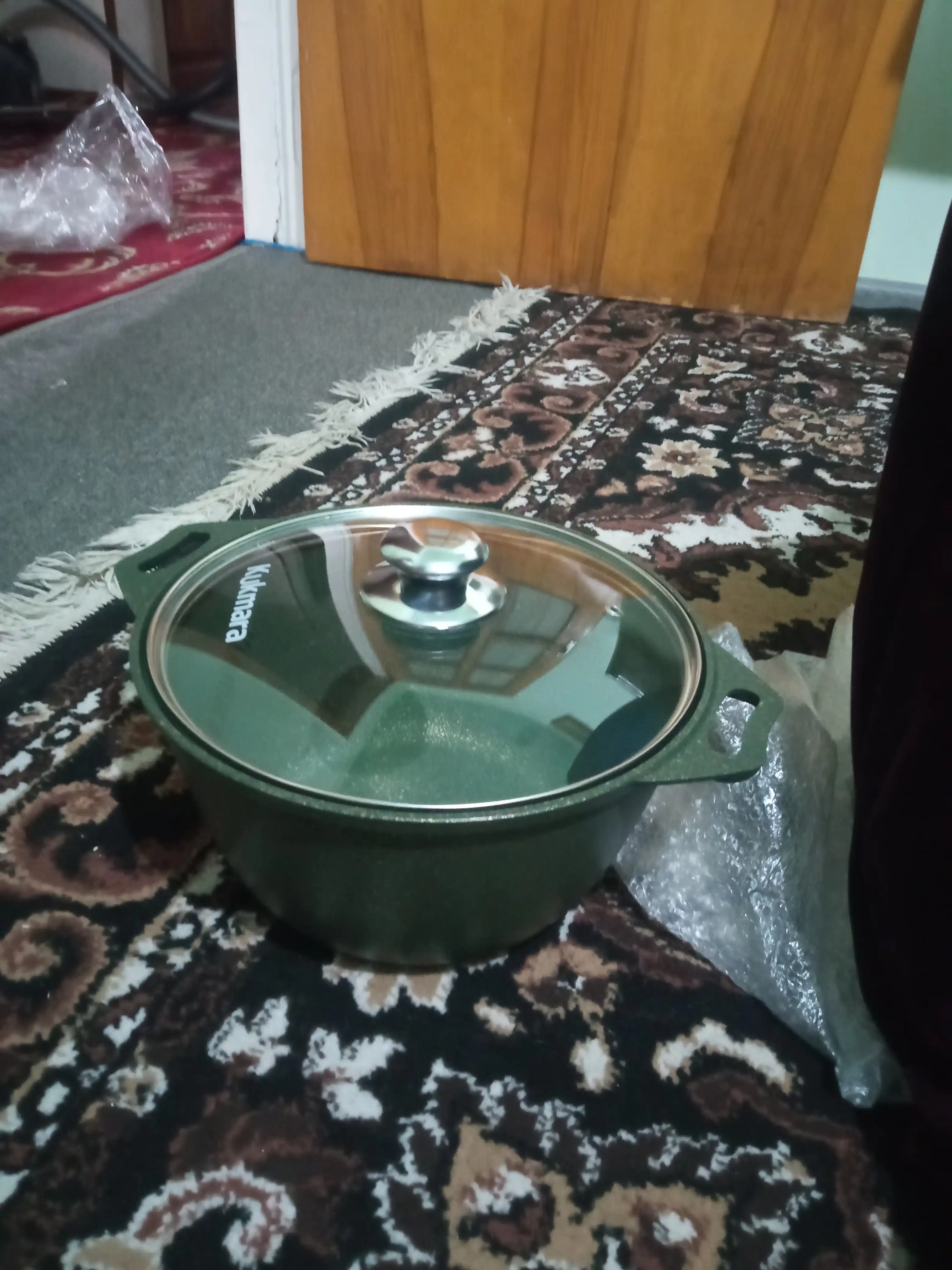 Kastryulka Kukmara Trendy style shisha qopqoq bilan