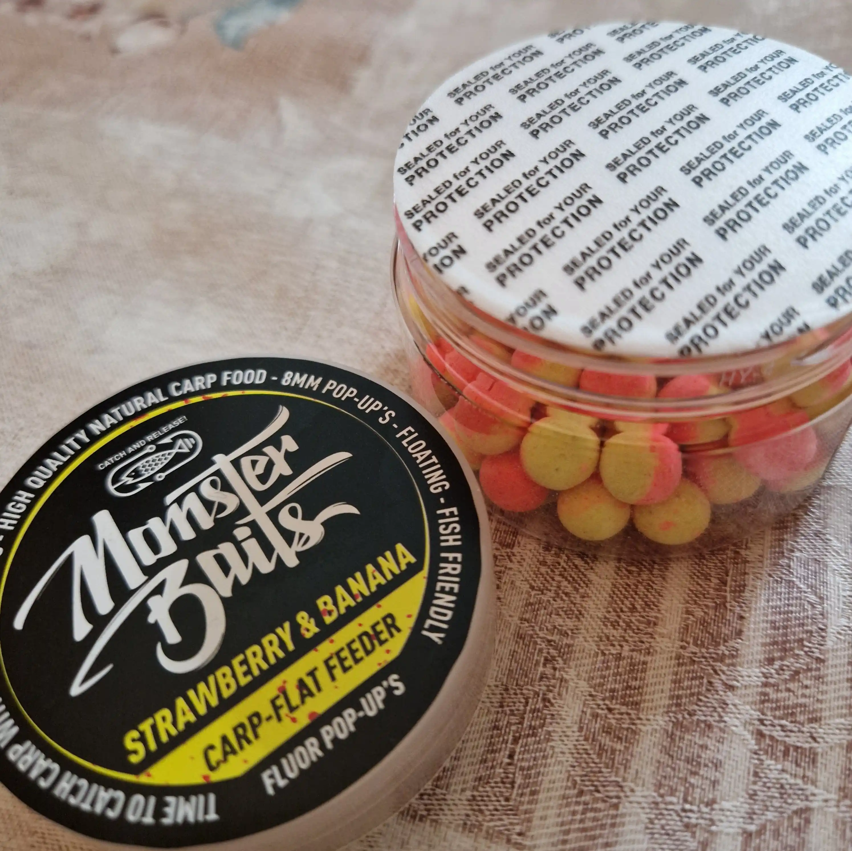 Monster Baits Pop-Up boyllari, 8 mm, karp va fider uchun