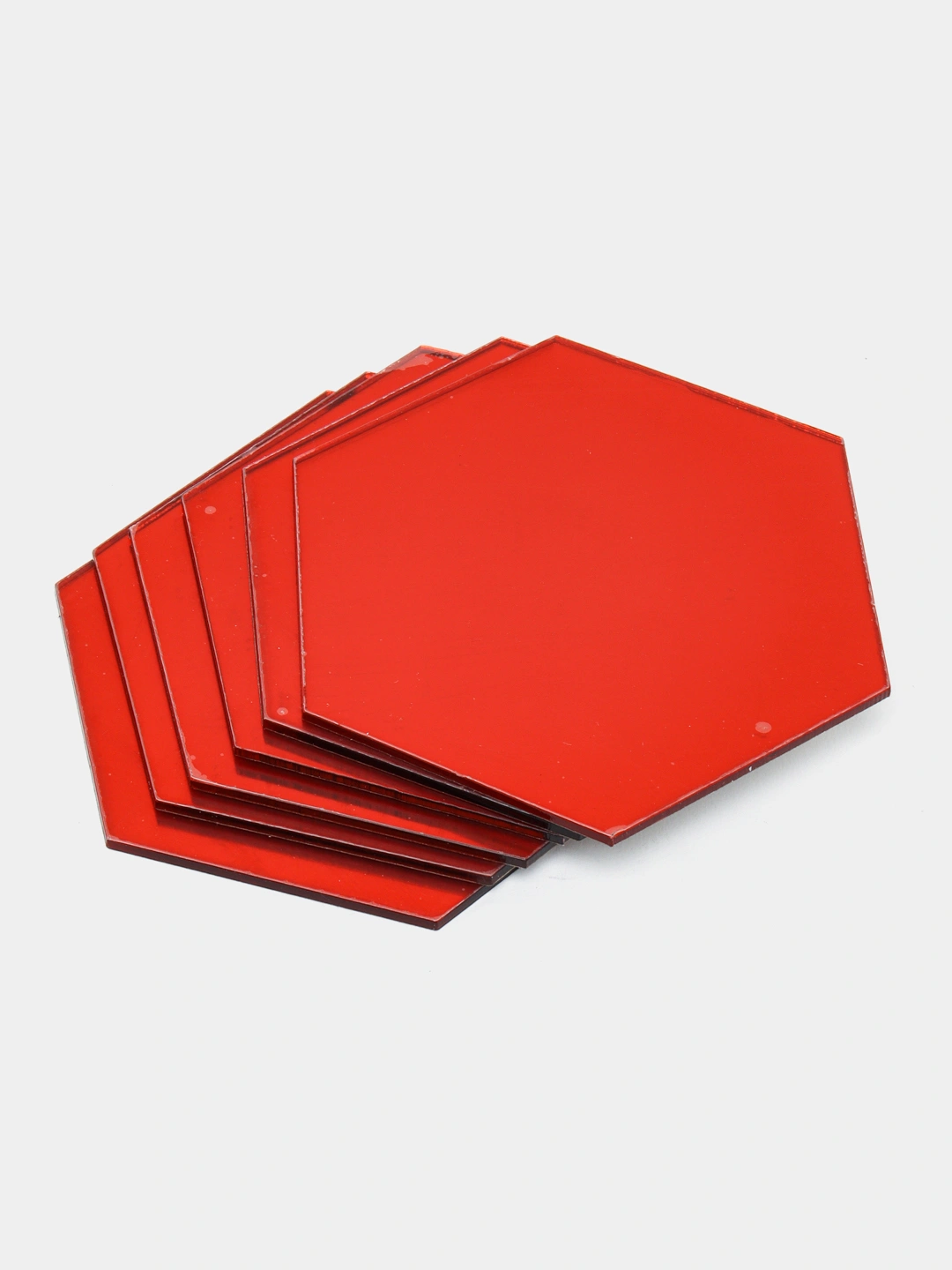 Акриловое зеркало-наклейка на стену, в виде шестигранного зеркала, 12 ...