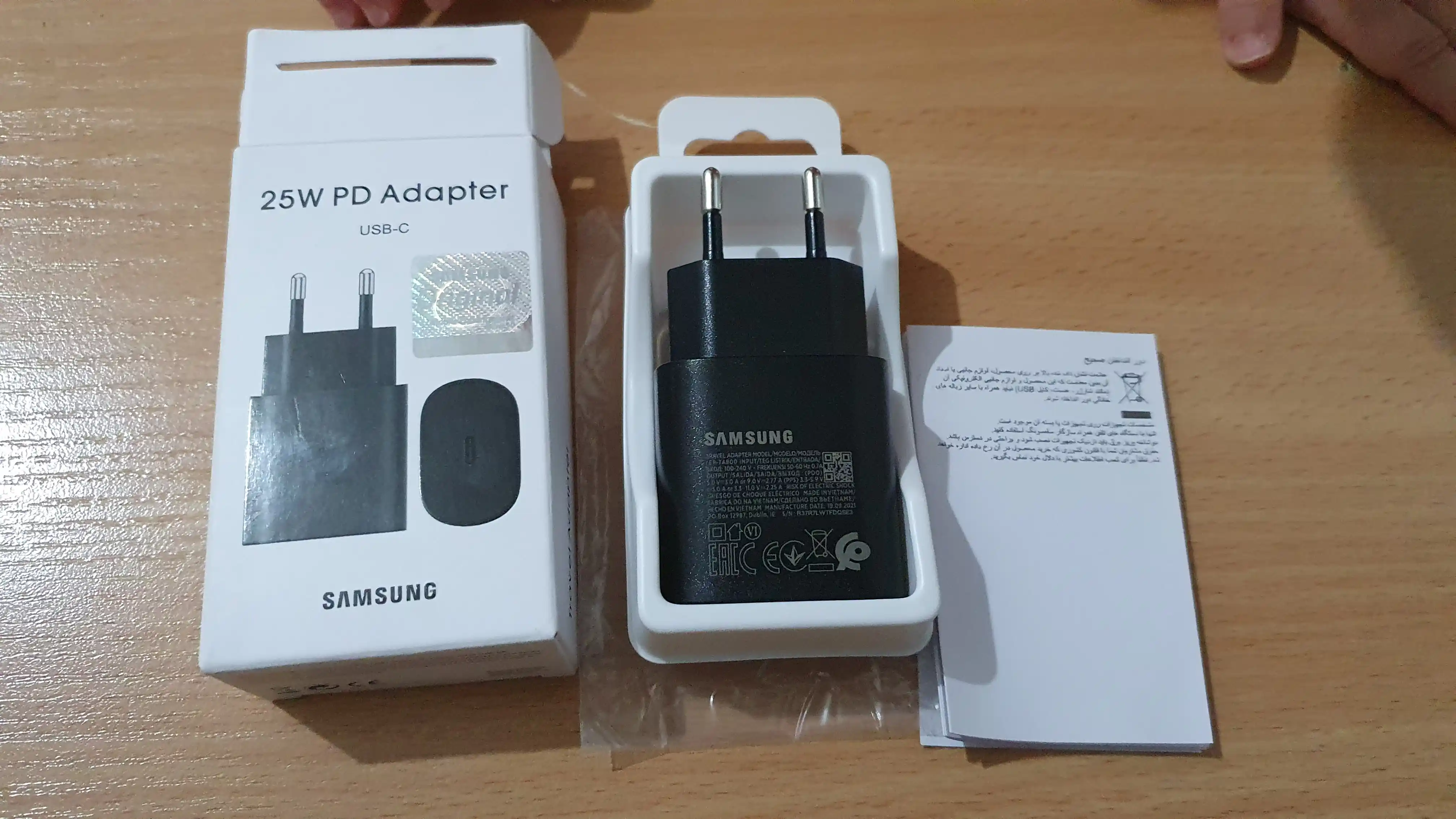 Зарядное устройство для Samsung PD, адаптер USB-C, c быстрой зарядкой, 25 Вт