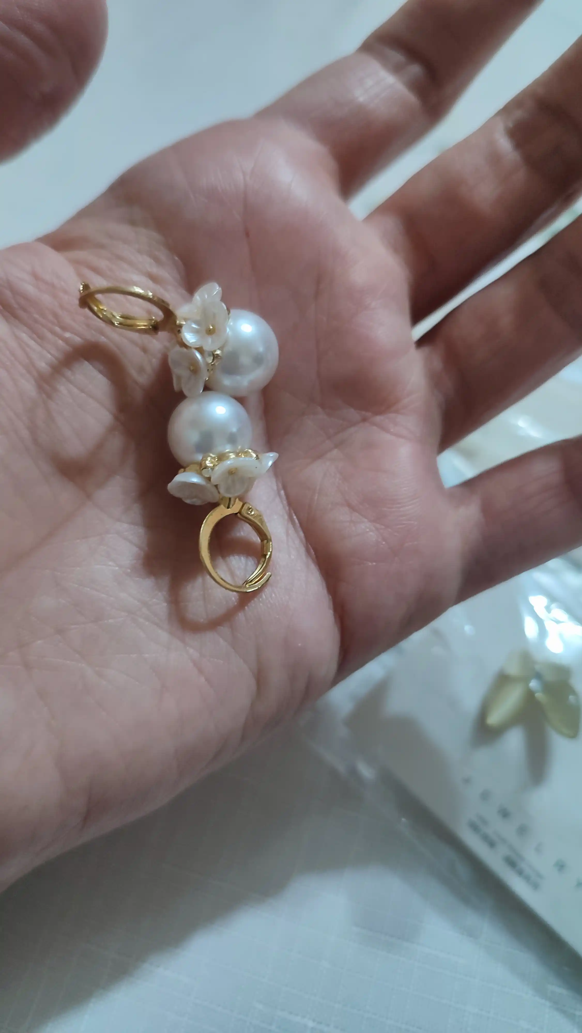 Женские серьги с жемчугом, с цирконом, легкие