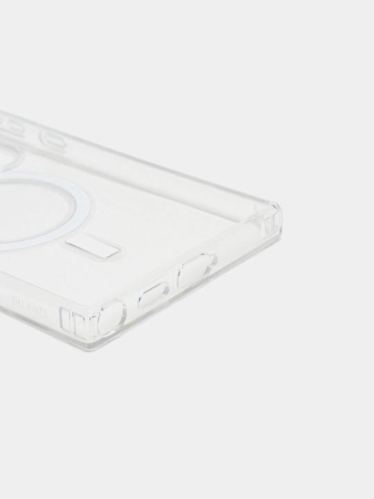 Чехол MagSafe для Samsung S24 Ultra/S24/S23FE/S23 Ultra, прозрачный, магнитный, силиконовый