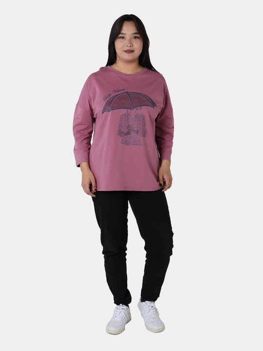 Женский лонгслив, 100% хлопок, универсальный размер L-XL