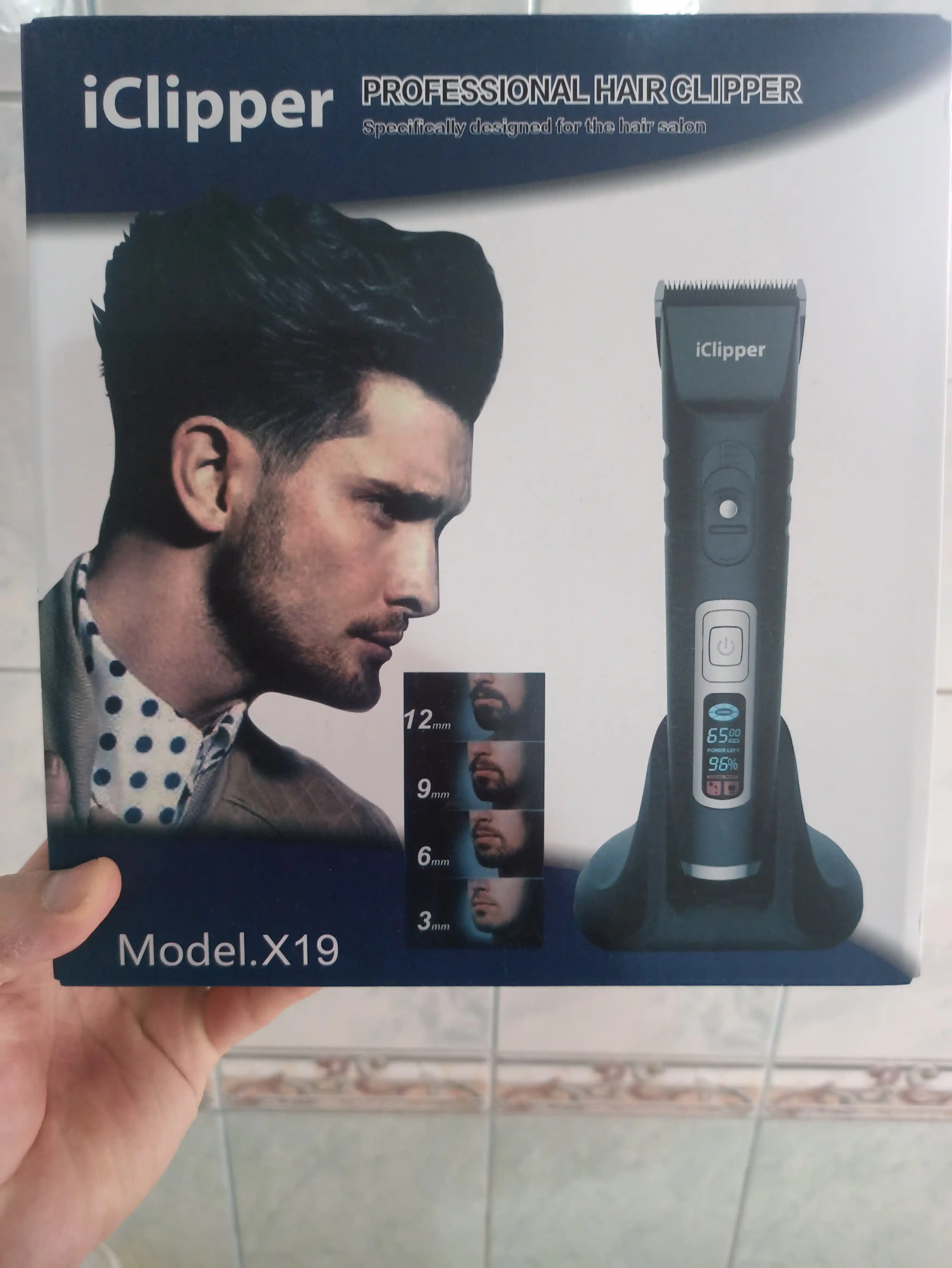 Professional simsiz soch va soqol olish mashinkasi "iClipper X-19 Professional"