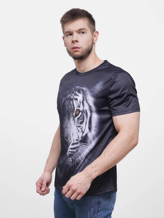Футболка мужская до 6XL размера, с принтом 3D