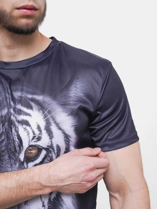 Футболка мужская до 6XL размера, с принтом 3D
