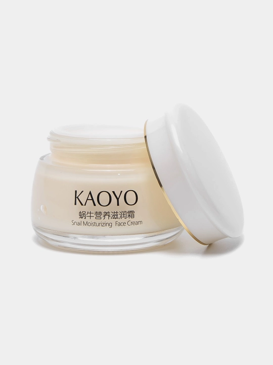 Крем для лица Kaoyo, увлажняющий, питательный, алоэ, улитки, оливы и зелёного чая, 60 г