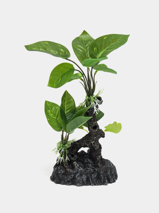 Akvarium uchun bezak, sun'iy o'simlik, banyan novdasi XY 6008 - 