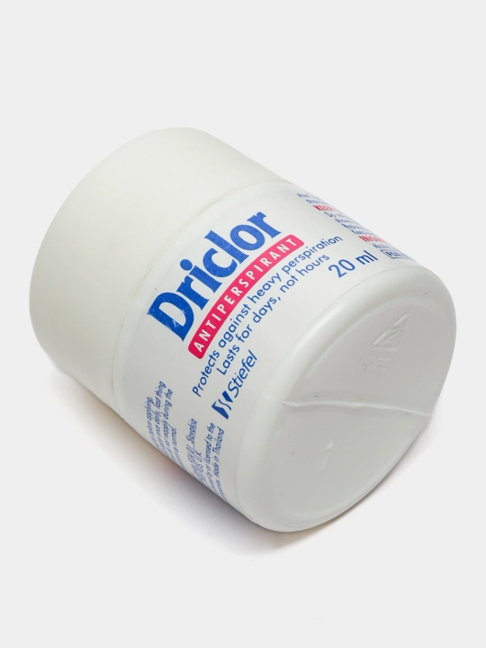 Driclor 20ml sharikli antiperspirant, Buyuk Britaniya