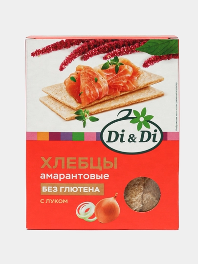 Хлебцы амарантовые Di&Di, с луком, 195 г — GTHORE-P0E9A29
