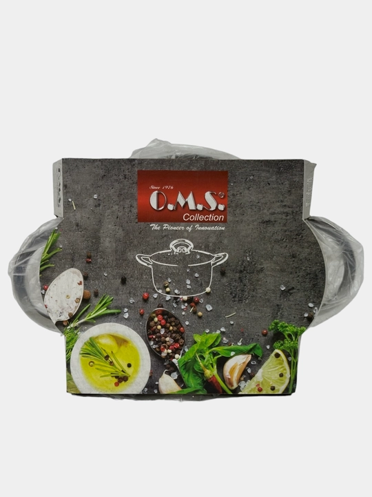 Кастрюля из нержавеющей стали со стеклянной крышкой O.M.S