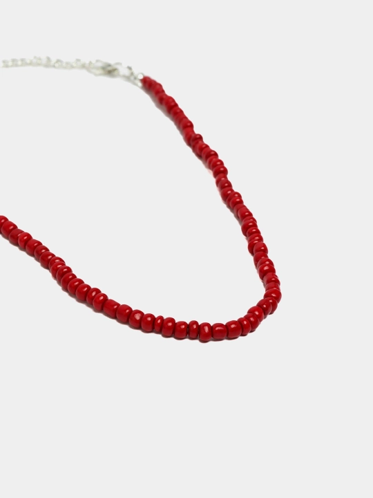 Biserdan choker, 13 rang, bo'yinga taqinchoq, zanjir koreys uslubida